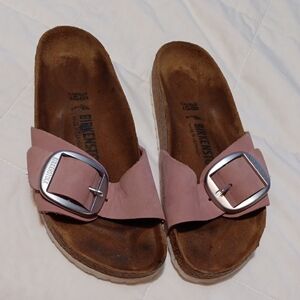 Birkenstock Madrid Big Buckle Slide - Dusty Rose